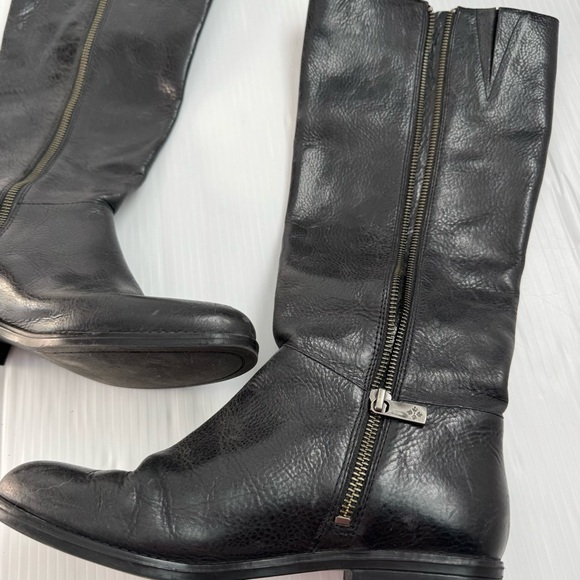 Patricia Nash Carlina Black Leather Knee-High Boots - Picture 5 of 13